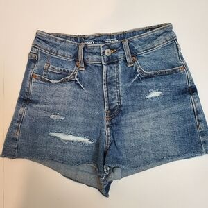 Old Navy Blue Distressed Denim Shorts